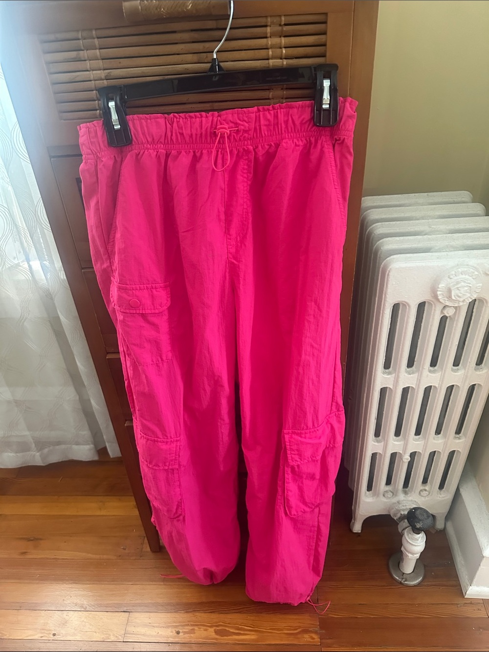 Love Tree Hot Pink Cargo Jogger Pants